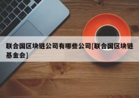 联合国区块链公司有哪些公司[联合国区块链基金会]