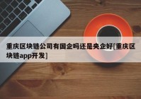 重庆区块链公司有国企吗还是央企好[重庆区块链app开发]